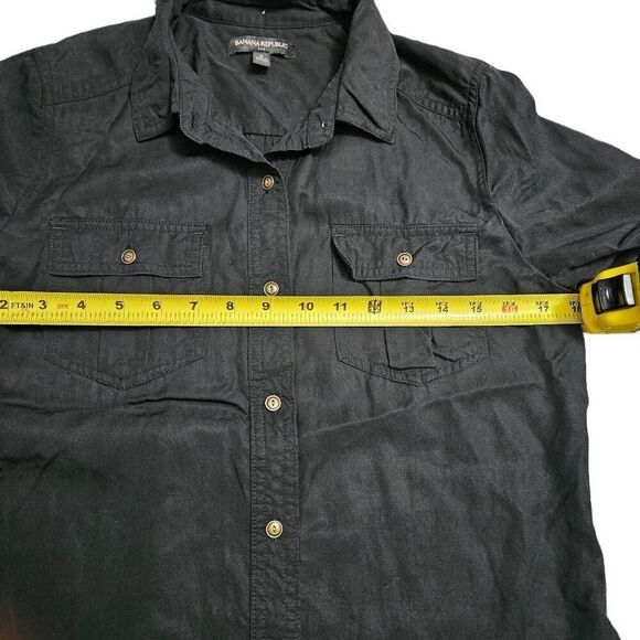 Banana republic black long sleeved dress - Picture 6 of 7